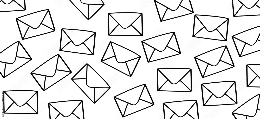 Blank paper envelopes. Post box or post office sign. Inbox, mail icon. Vector postcard, envelope symbol. Cartoon letter mail open. Message open Blank paper envelopes. Post box or post office sign. Inbox, mail icon. Vector postcard, envelope symbol. Cartoon letter mail open. Message open