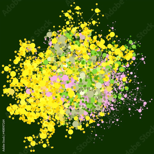 Graph data vector visualization. Science and education concept.