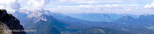 Panorama Mittenwald Karwendel Bayern Alpen Deutschland