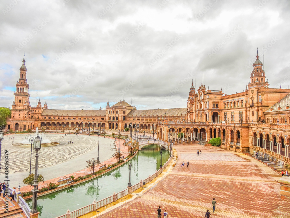 Obraz premium Sevilla Spanien Altstadt und Sehenswürdigkeiten