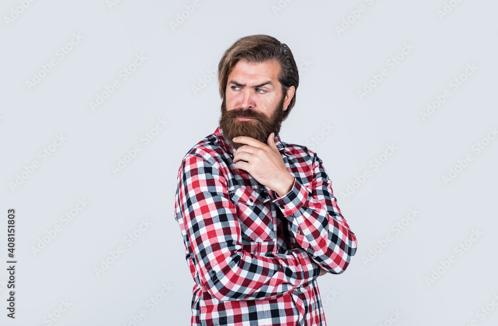 mature hipster with beard. brutal caucasian guy with moustache. bearded man wear checkered shirt. confident and handsome brutal man. male barber care. hair and beard care mature hipster with beard. brutal caucasian guy with moustache. bearded man wear checkered shirt. confident and handsome brutal man. male barber care. hair and beard care