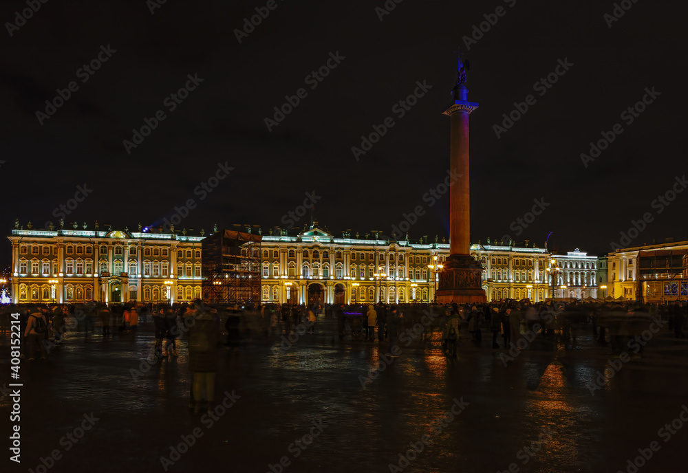 night images from St Petersburg, Russia