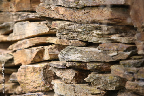 Muro de piedra de pizarra textura.