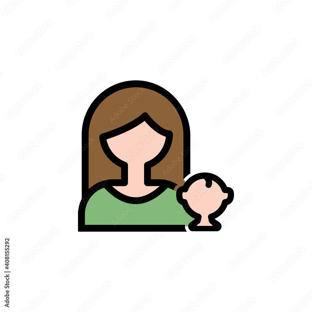mothers day motherhood outline icon. Element of mothers day illustration icon. Signs and symbols can be used for web, logo, mobile app, UI, UX mothers day motherhood outline icon. Element of mothers day illustration icon. Signs and symbols can be used for web, logo, mobile app, UI, UX