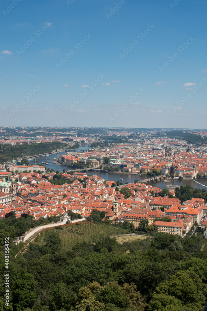 Panorama Pragi - Wetława