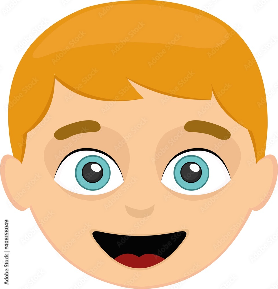 Vector illustration of a child's face Vector illustration of a child's face