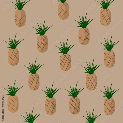 seamless background with leaves