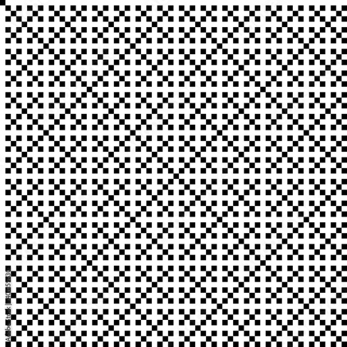 Seamless geometric fractal pattern. Abstract retro monochromatic background.