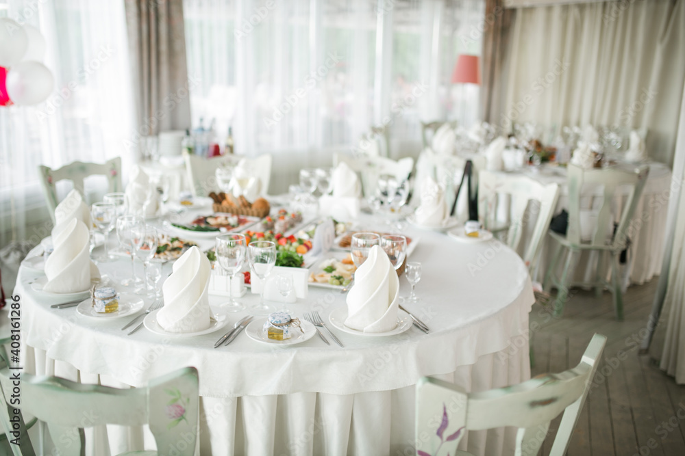 Wedding table setting and decor. Wedding table setting and decor.