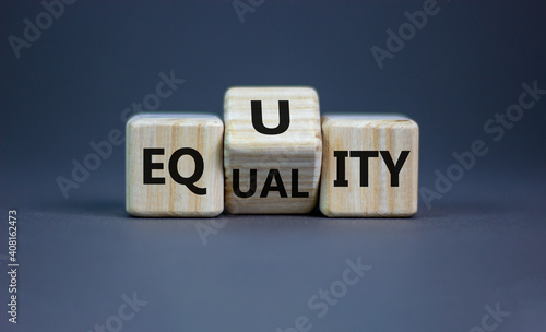 Φωτογραφία Equality or equity symbol