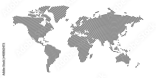 World map modern design