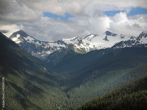Cascade mountains in British Columbia Canada