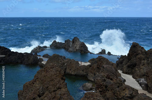 Naturschwimmbad in Porto Moniz, Madeira, Portugal photo