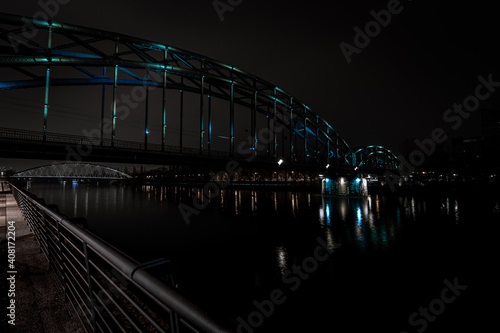Frankfurt Osthafen Eisenbahnbrücke 