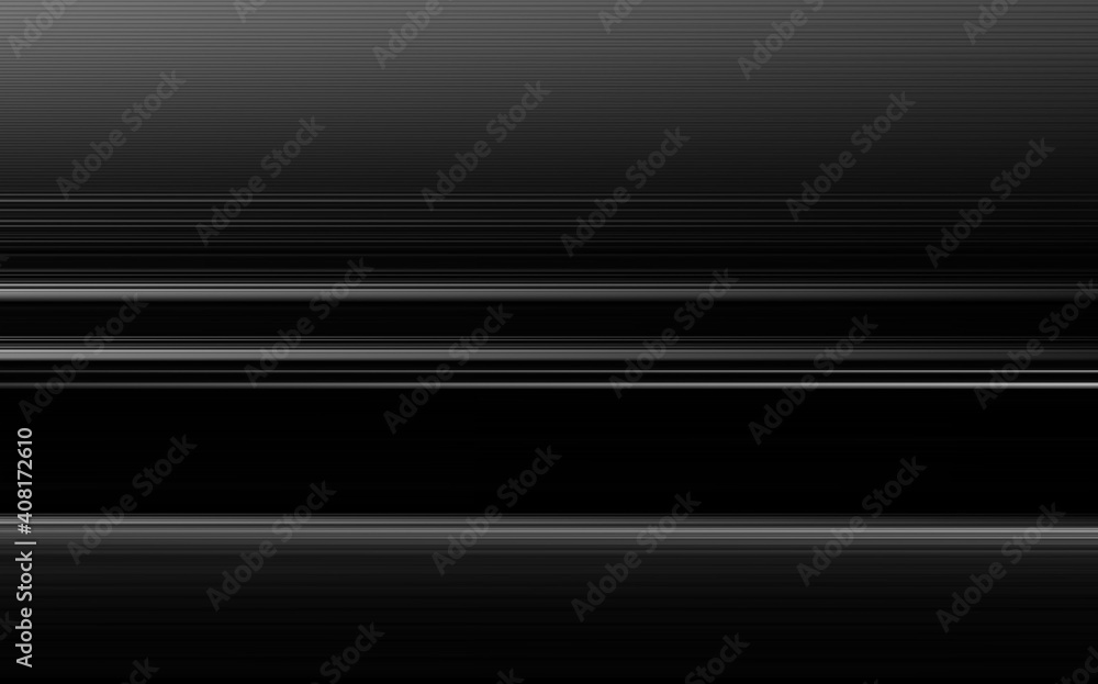 3d rendered illustration of horizontal striped lines with metallic silver and grey color tone.