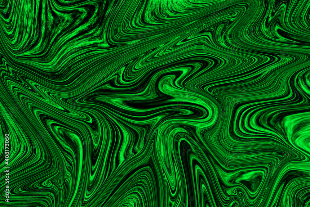 Green liquid marble texture vector background