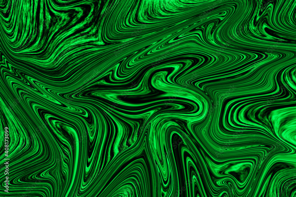Green liquid marble texture vector background