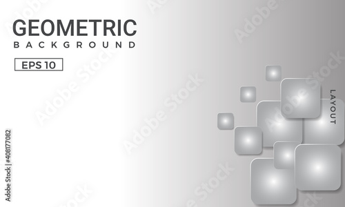 Gray and white gradient geometric background. Perfect for copybook brochures, school books, Notebook paper, presentation, magazine template.