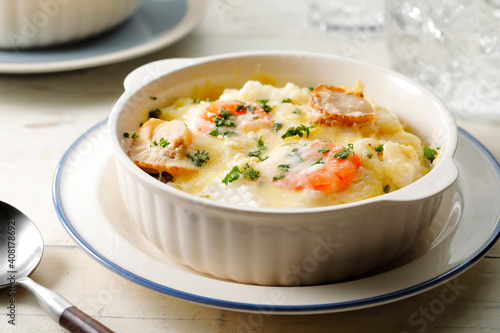 Seafood Doria, originated in Yokohama, Kanagawa Prefecture, Japan