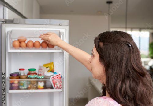 woman in the refrigerator