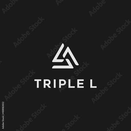 Creative Triple L Logo Design Vector