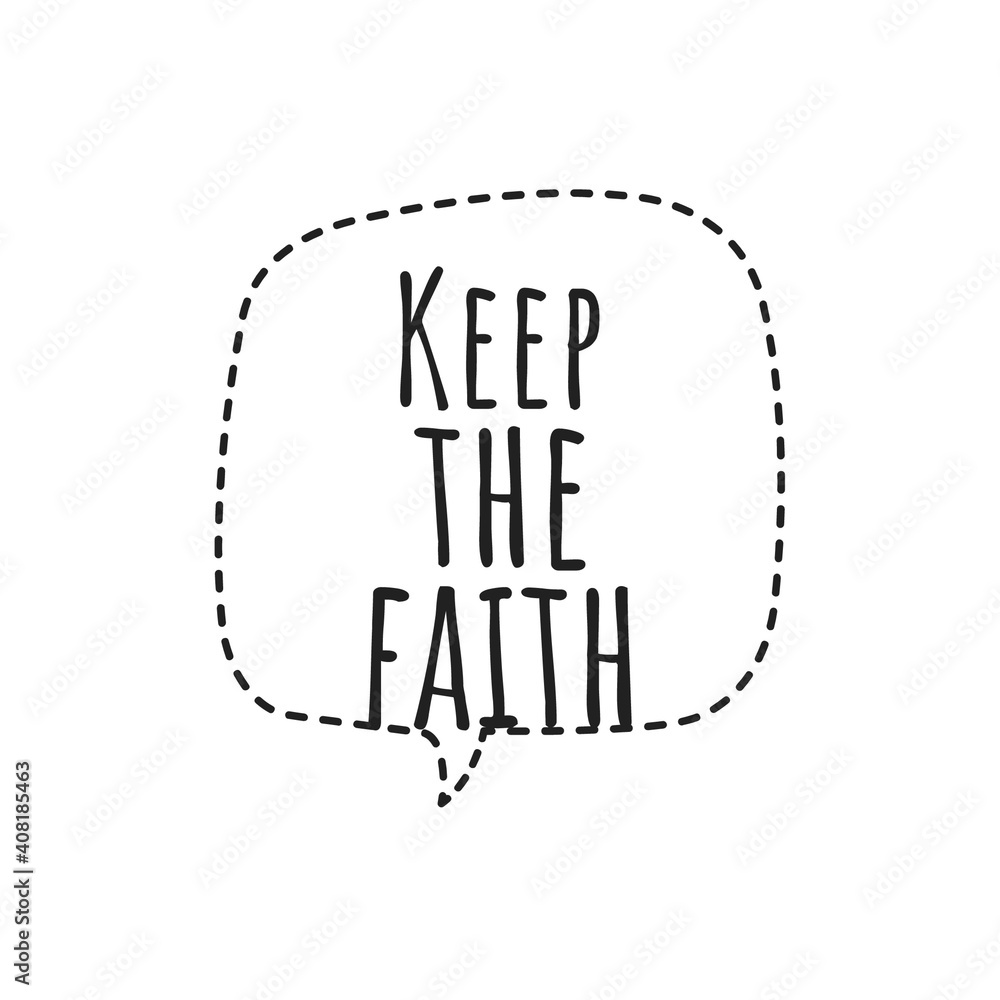 ''Keep the fatih'' Lettering ''Keep the fatih'' Lettering