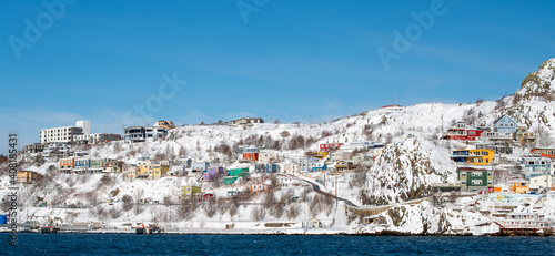 Konstfotografi The historic Battery neighbourhood in St