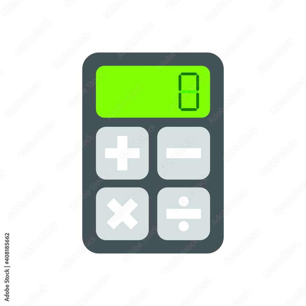 Calculator icon. isolated on white background Calculator icon. isolated on white background