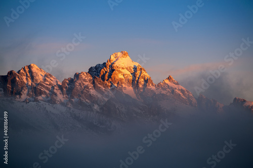 Sunrise in the mountains. Grand Teton © Mariana