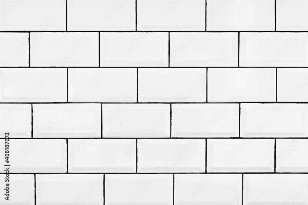 Brick pattern white ceramic wall tile texture and seamless background Brick pattern white ceramic wall tile texture and seamless background