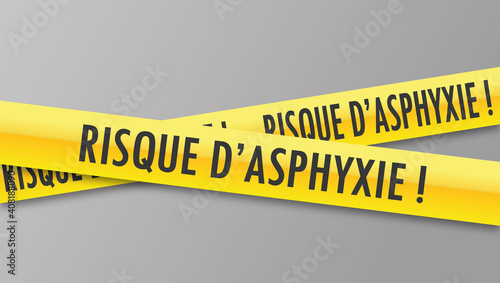 Logo risque d'asphyxie.