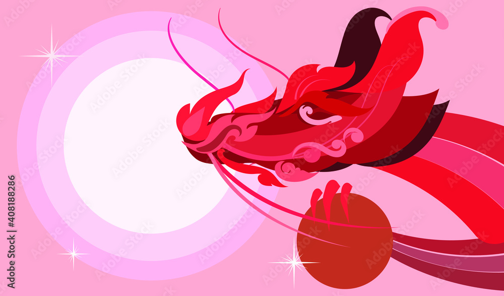 Dragon abstract Vector background Red can be used in cover design, book design, poster, website backgrounds or advertising Dragon abstract Vector background Red can be used in cover design, book design, poster, website backgrounds or advertising