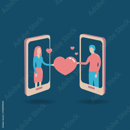 Dating on mobile phone