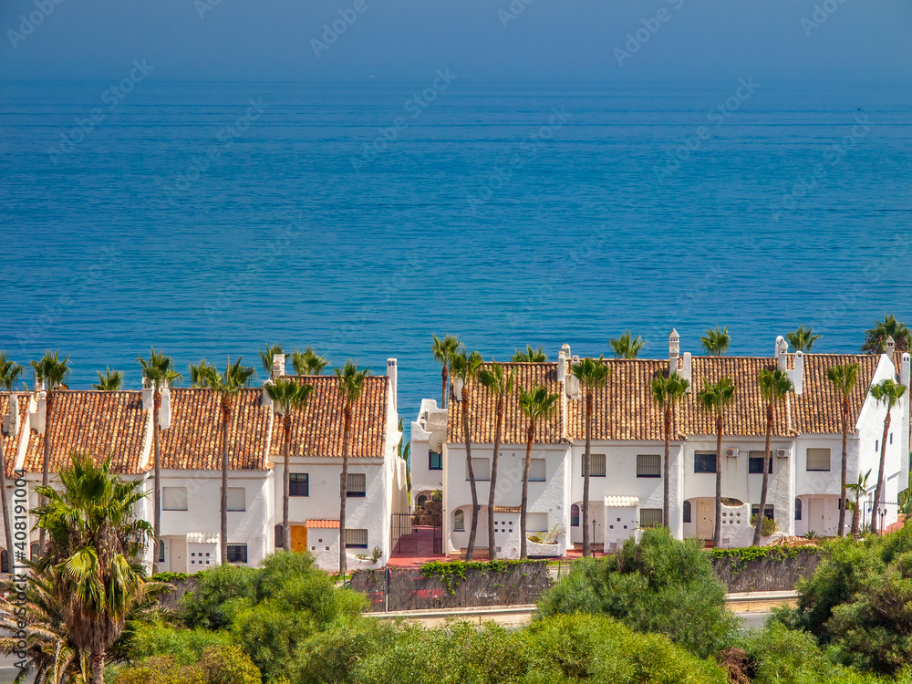 White houses, holiday apartments; at costa del sol, spain