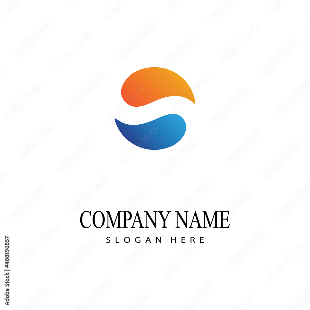 Yin Yang Simbol Flat Design