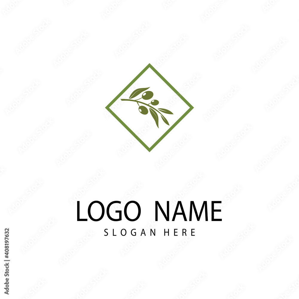 Olive logo template vector icon illustration design Olive logo template vector icon illustration design