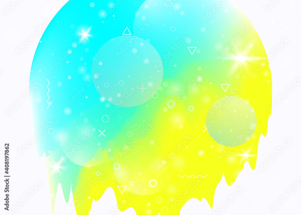 Future landscape with holographic cosmos and abstract universe background. 3d fluid. Futuristic gradient and shape. Hipster mountain silhouette with wavy glitch. Memphis future landscape. Future landscape with holographic cosmos and abstract universe background. 3d fluid. Futuristic gradient and shape. Hipster mountain silhouette with wavy glitch. Memphis future landscape.