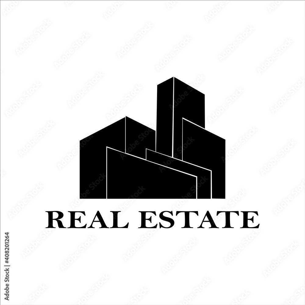 abstract building ideas design vector. Real estate logo template.