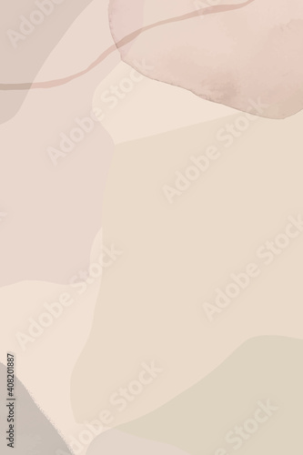 Neutral soft abstract watercolor background vector