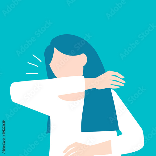 Covid-19 awareness design element vector