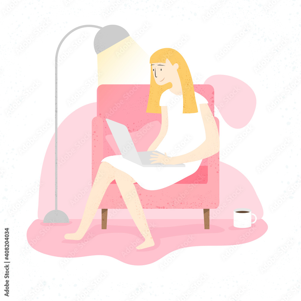 Work from home covid-9 awareness vector Work from home covid-9 awareness vector