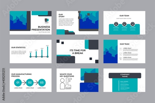 Company Investment Presentation. Business Pitch deck. Investment Presentation Vector Template