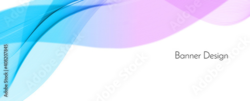 Abstract elegant decorative modern wave design banner background