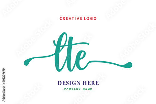 LTE lettering logo is simple, easy to understand and authoritative