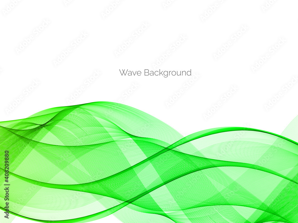 Abstract smooth stylish elegant green wave background Abstract smooth stylish elegant green wave background