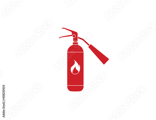 Safety, rire, fire extinguisher icon. Vector illustration, flat design.
