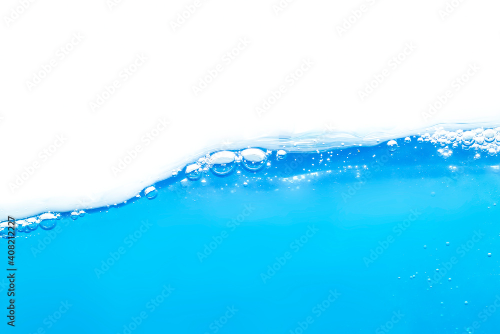 Abstract water wave and water droplets splash Abstract water wave and water droplets splash
