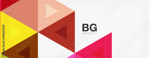 Free Download Mosaic triangle pattern abstract background for cover, banner, flyer and poster and other template - GFXLoad