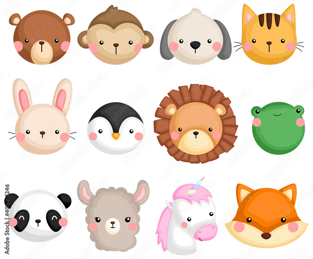a vector set of many animal icons a vector set of many animal icons