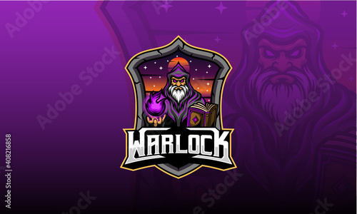 Warlock mascot logo